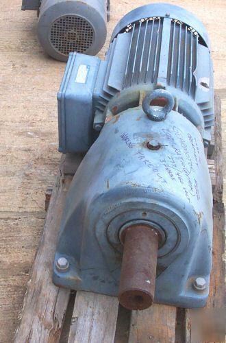 Industrial approx. 15 hp electric gear motor 480 volt