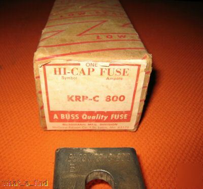 New buss krp-c-800 fuse KRPC800 class l fuse nos