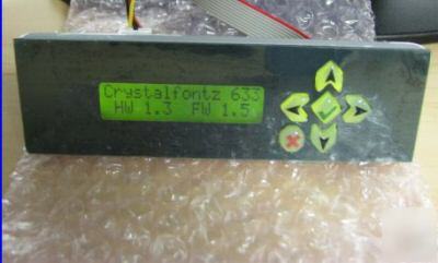 New crystalfontz 633 lcd display + pc bay/ serial cable 