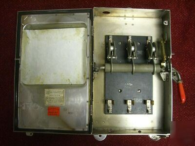 New ge stainless steel safety switch disconnect 60 amp