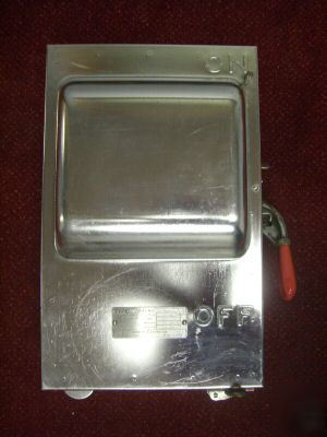 New ge stainless steel safety switch disconnect 60 amp
