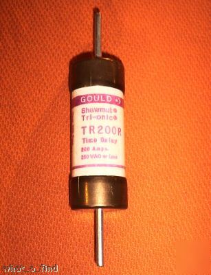 New gould shawmut tr-200-r tri-onic fuse TR200R nnb