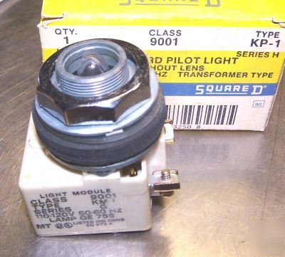New square d 9001 KP1 pilot light with 9001 KM1 module 