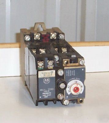 Allen bradley 700-P400A1 with 700-pt pneumatic timer 