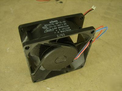 Ebm enclosure cooling fan W2G076-BF13-01 12VDC