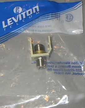 Leviton snap-in bulkhead module f-type