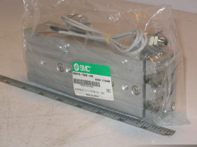 Smc pneumatic table slide w/ auto switch MXS16-75AS-A93