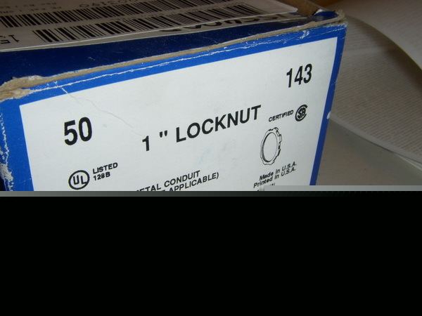 1 inch steel conduit locknut thomas betts box of 50 nip