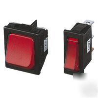 1 x spst red illuminated rocker switches 10A @ 250V