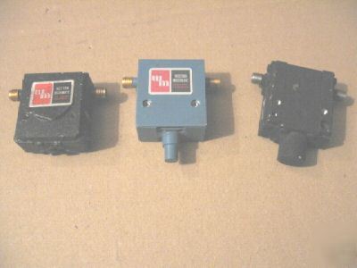 3X rf microwave isolator western microwave ics-2381