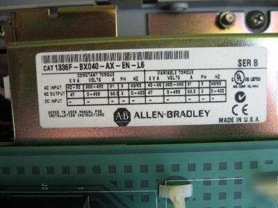 Ab allen bradley 1336F-BX040-ax-en-L6 ser b 40 hp 40HP