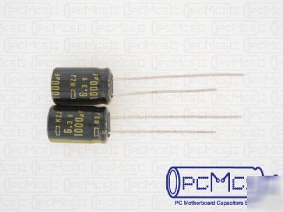 10 nippon chemicon ncc kzj 6.3V 1000UF ultralow esr cap