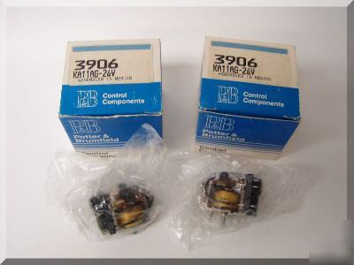2 p&b/potter brumfield 3906/KA11AG 24V relays 1/6HP 10A
