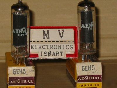 2 tubes 6EH5 6CA5 admiral - valvole rÃ¶hren lampes