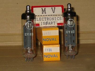 2 tubes EY83 ek - valvole rÃ¶hren lampes valvulas