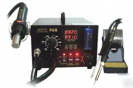 Aoyue 968 smd hot air 3 in 1 repair & rework station