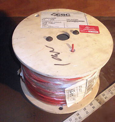 Copper fire wire 16 awg 2 conductor red 1000' spool 20#