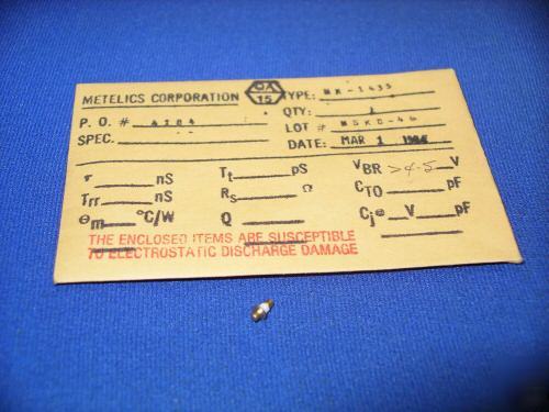 Diode mixer detector metelics microwave radar 24GHZ ham