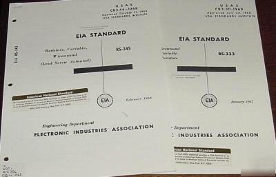 Eia standard lot variable resistors wirewound