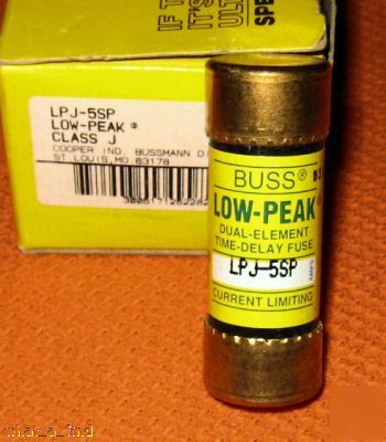 New buss lpj-5SP LPJ5SP fuse 5 amp low peak ajt nnb