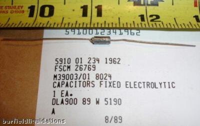 New lot 175 fixed ele capacitors p/n: M39003/01 8024