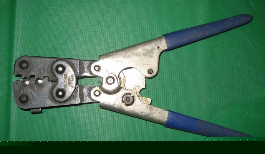 Teledyne htc-3500 red blue wire terminal crimper