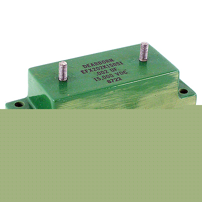High voltage block mica capacitor - .002 uf 15000 volt