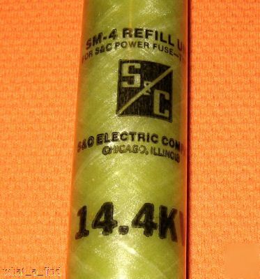 New s & c power fuse sm-4 125E amp 14.4KV 122200R4 nnb