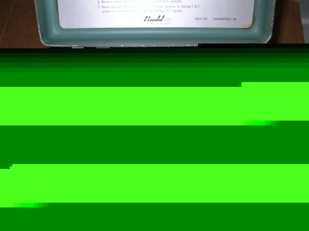 Budd portable strain indicator model p-350