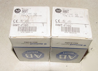 New 2PC allen bradley 800T-P16G pilot light 