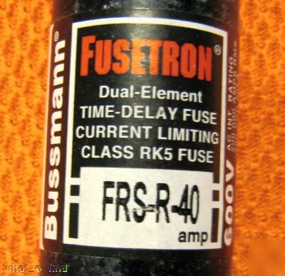 New buss frs-r-40 fuse FRSR40 class RK5 40 amp 600 v