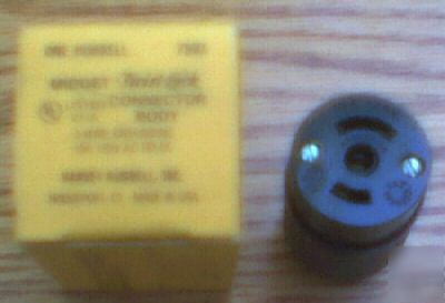 New hubbell HBL7593 15 amp 125 v ml-2R midget connector