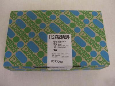 Phoenix contact box of 50 terminal blocks mkds 5/ 3-9,5