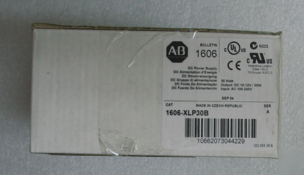  allen bradley 1606-XLP30B ser. a power supply 