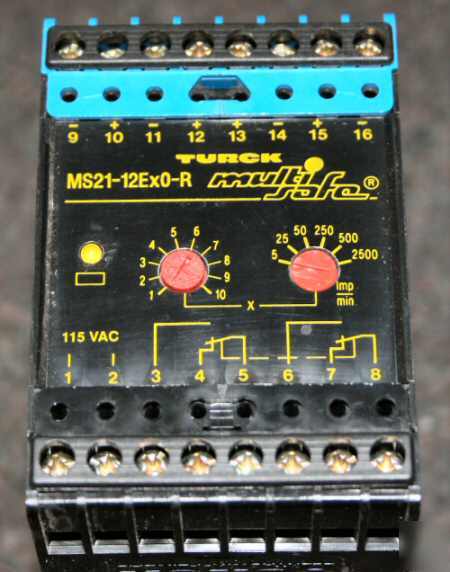 Turck multi-safe rotational speed monitor MS21-12EXO-r