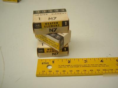 Lot of 3 allen bradley heater element N7 