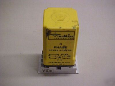 Time mark 3 phase power monitor model A258B w base