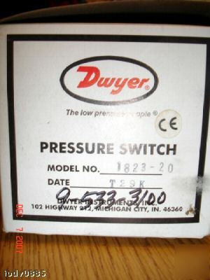 Dwyer series 1800 pressure switch 1823-20; *A3