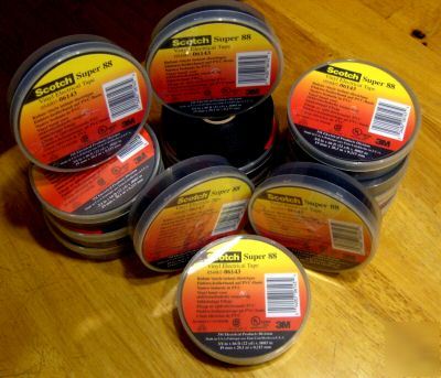 10 rolls scotch super 88 vinyl electrical tape