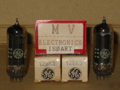 2 tubes 12BK5 ge - valvole rÃ¶hren lampes