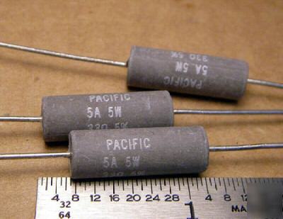 33 ohm 5% @ 5W wirewound power resistors (25 pcs)
