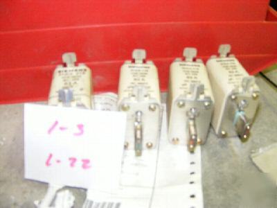 4 siemens 3NE8 018 63AMPS vde 0636 1EC 269 used fuses