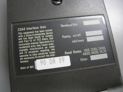 At & t Z3A2 interface unit for telephone line