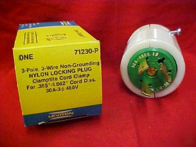 Electric/electrical leviton 71230P plug/plugs