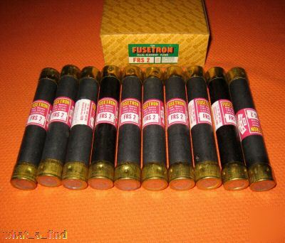 New 10 lot buss frs 2 fuse FRS2 2 amp 600 volt 
