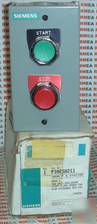 New siemens start stop control button station P39CSM211 