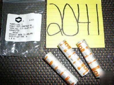  heavy duty compression terminal butt connectors 3 ea