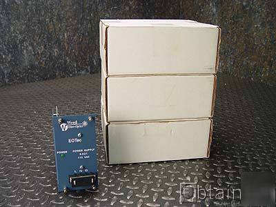 3 ea. weed fiber-optics eotec 6A01 power supply 115VAC