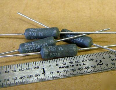30 ohm 1% @ 2W wirewound dale power resistors (25 pcs)