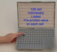 481 values X50 1% 1206 resistor kit w/ 4 enclosures 